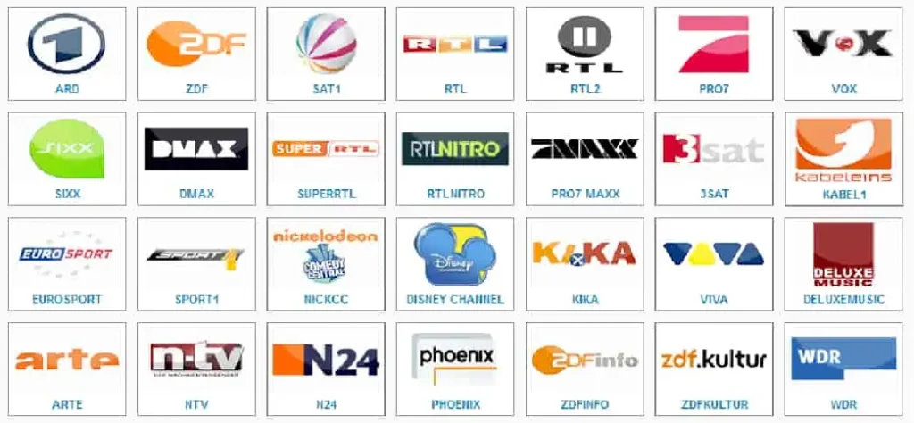 Person enjoying German IPTV streaming on a tablet with live TV channels